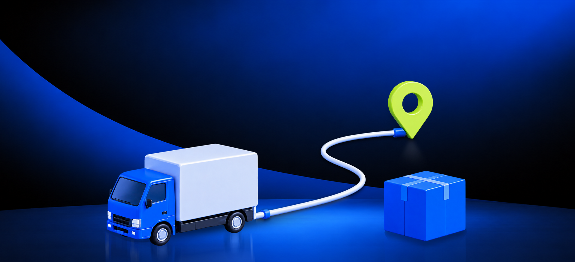 Logistics and supply-chain illustration